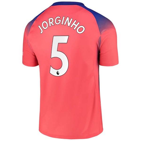 Trikot Chelsea NO.5 Jorginho Ausweich 2020-21 Orange Fussballtrikots Günstig